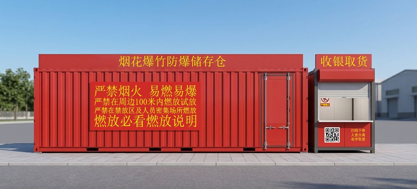 新型装配式烟花爆竹零售店 产品图1