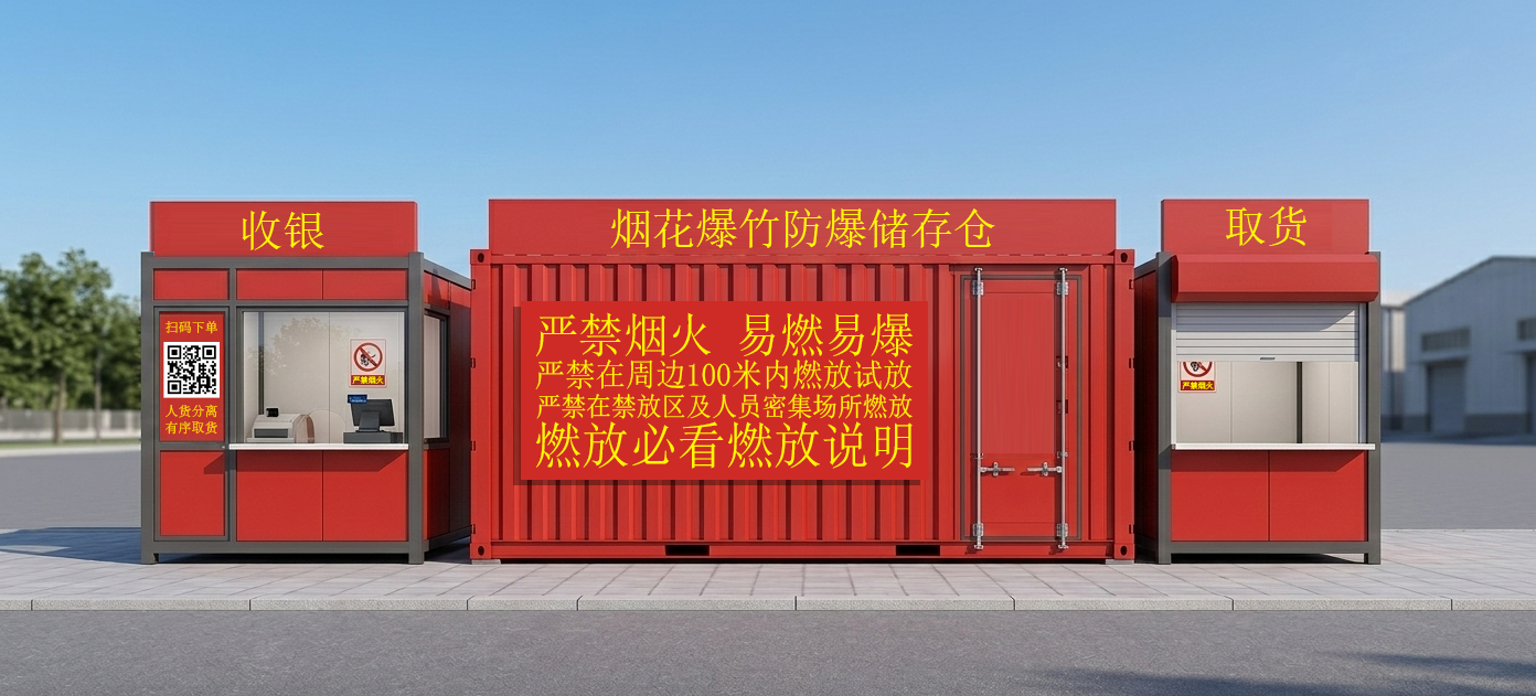 新型装配式烟花爆竹零售店 产品图2